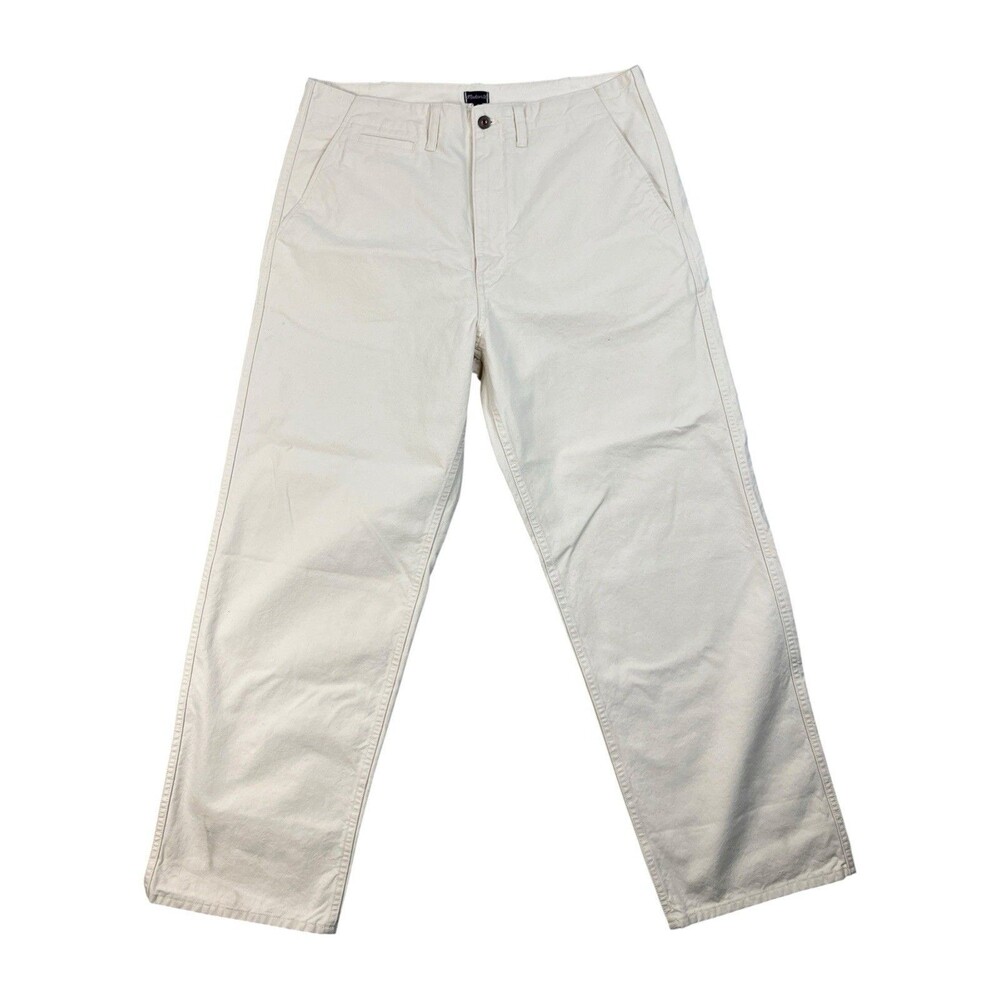 Madewell Pants Mens 34x29 White Cotton Canvas Utility Workwear Chino NY743